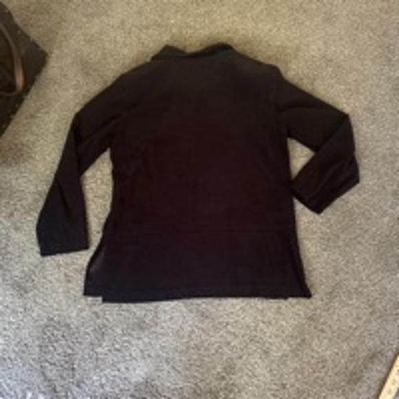 Women's Dressbarn Black Long Sleeve Blouse Size 12 - Picture 6 of 6